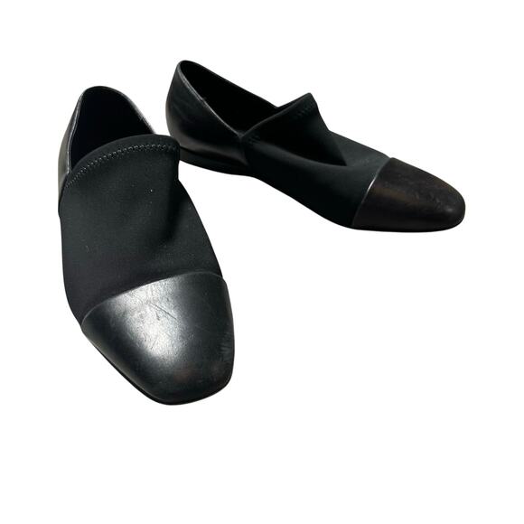 Via Spiga Black Leather Flats - Picture 1 of 8